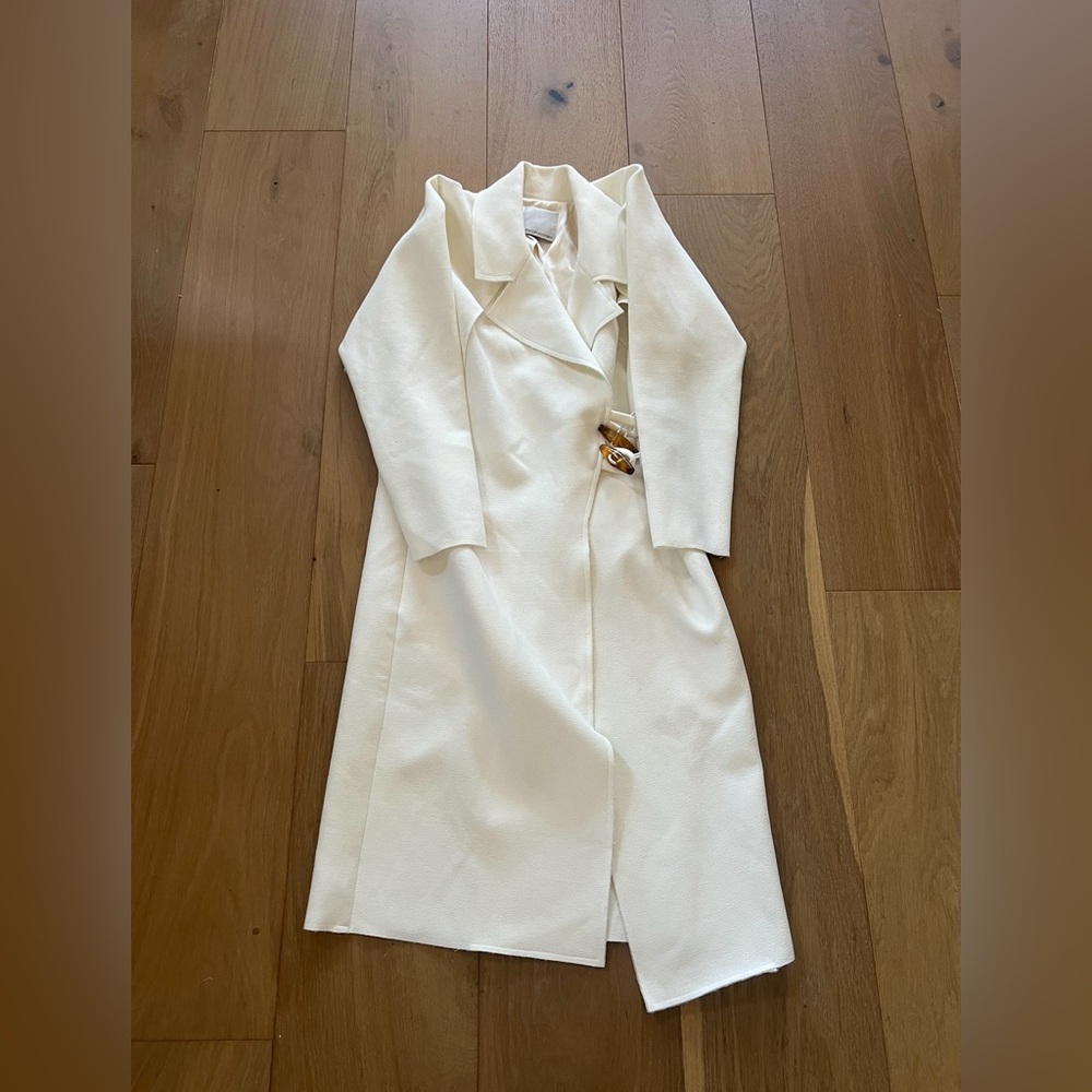 Christopher Esber Horn Button Trench Jacket Size S